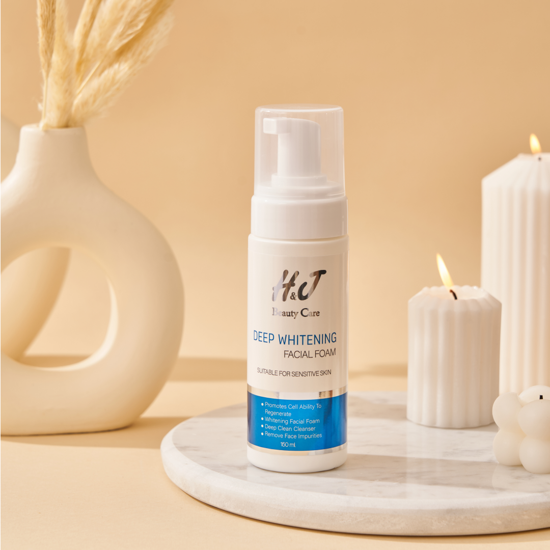 H&J Deep Whitening Facial Foam Cream